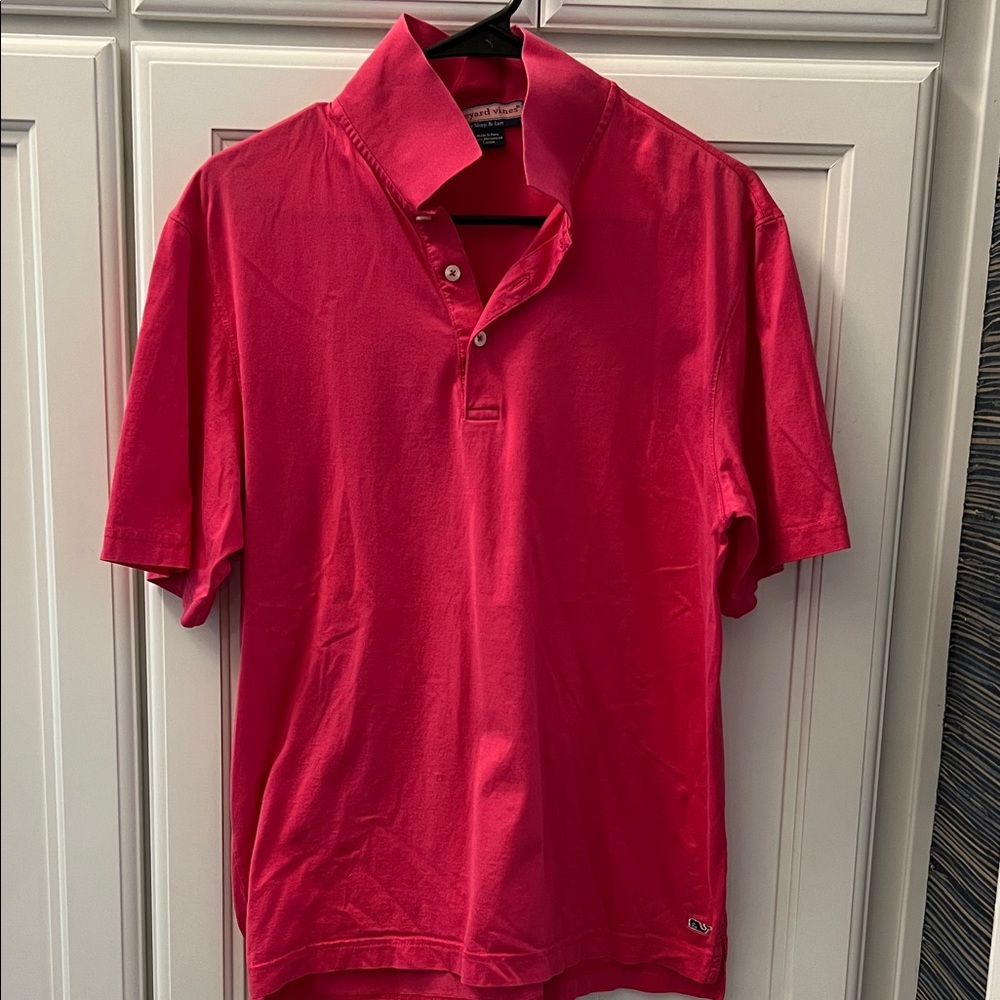 Vineyard Vines Vibrant Pink Polo Shirt